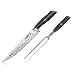 
                  
                    Load image into Gallery viewer, Saveur Selects 1026283 German Steel Forged 2-Piece Carving Set
                  
                