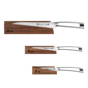 
                  
                    Cargar imagen en el visor de la galería, TN1 Series 3-Piece Starter Knife Set with Wood Sheaths, Forged Swedish 14C28N Steel, 1021936
                  
                