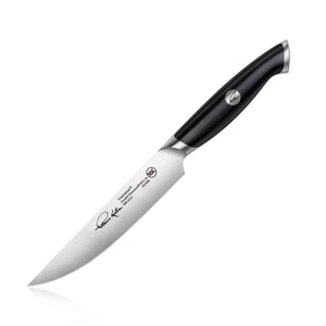 
                  
                    Load image into Gallery viewer, TKSC 5-Inch Fine-Edge Steak Knife, Forged Swedish Powder Steel, Thomas Keller Signature Collection, Black, 1023886
                  
                