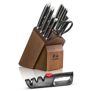 
                  
                    Cargar imagen en el visor de la galería, L Series 10-Piece Knife Block Set, Forged German Steel, Black, 1027440
                  
                