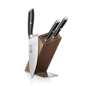 
                  
                    Load image into Gallery viewer, Cangshan L Series 1026979 German Steel Forged 4-Piece HUA Knife Block Set, Black
                  
                