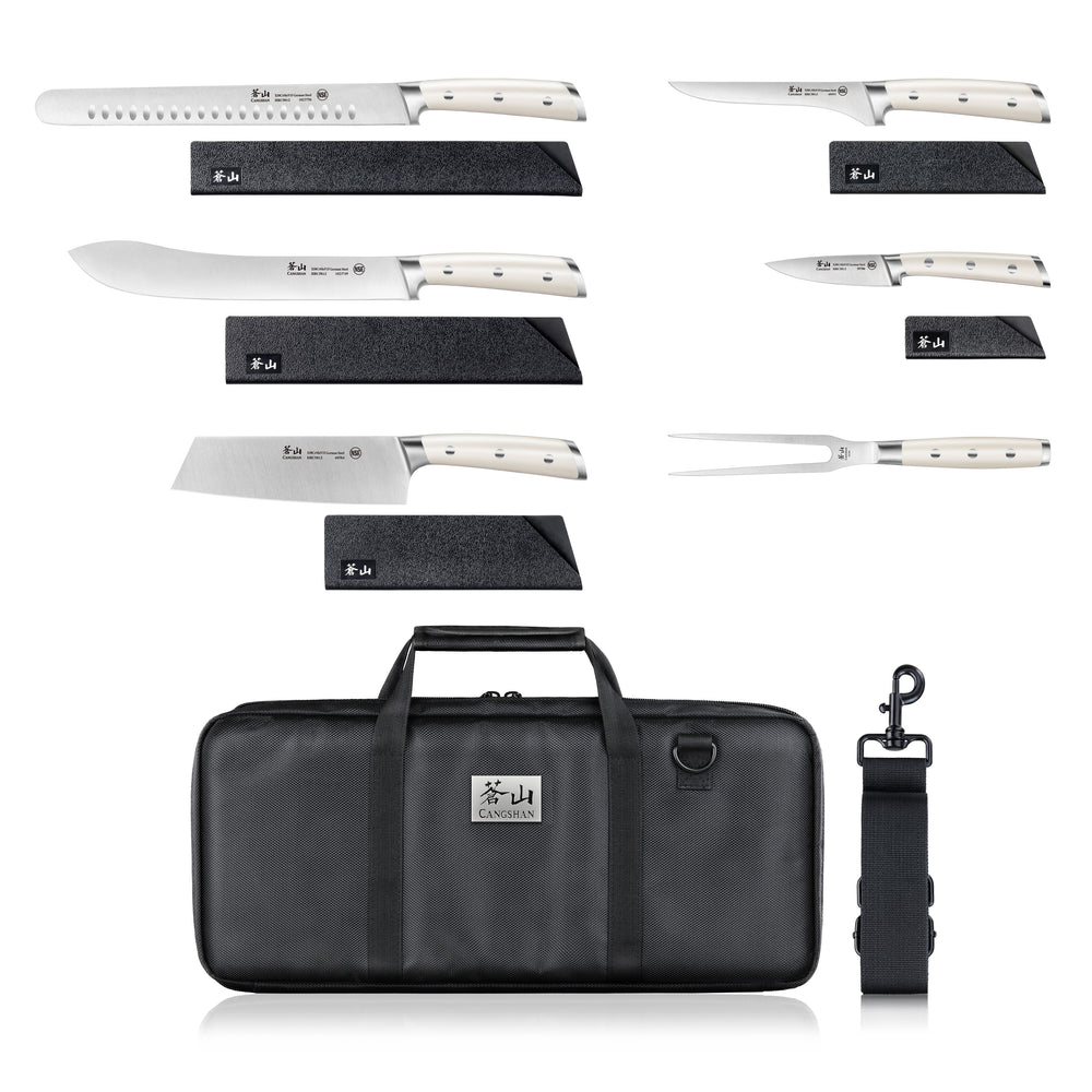 
                  
                    Load image into Gallery viewer, Cangshan S Series German Steel Forged 7-Piece BBQ Knife Set
                  
                