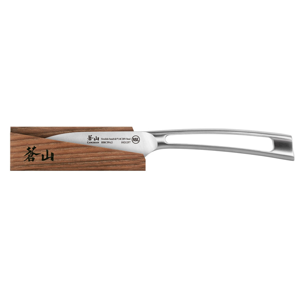 
                  
                    Cargar imagen en el visor de la galería, TN1 Series 3.5-Inch Paring Knife with Wood Sheath, Forged Swedish 14C28N Steel, 1021684
                  
                