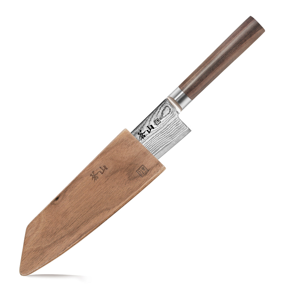 
                  
                    Load image into Gallery viewer, Cangshan J Series 1020052 X-7 Steel Kiritsuke Knife With Walnut Sheath, 7-Inch
                  
                