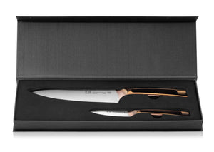 
                  
                    Cargar imagen en el visor de la galería, N1 Series 2-Piece Starter Knife Set, Copper Plated Handle, Forged German Steel, 61871
                  
                