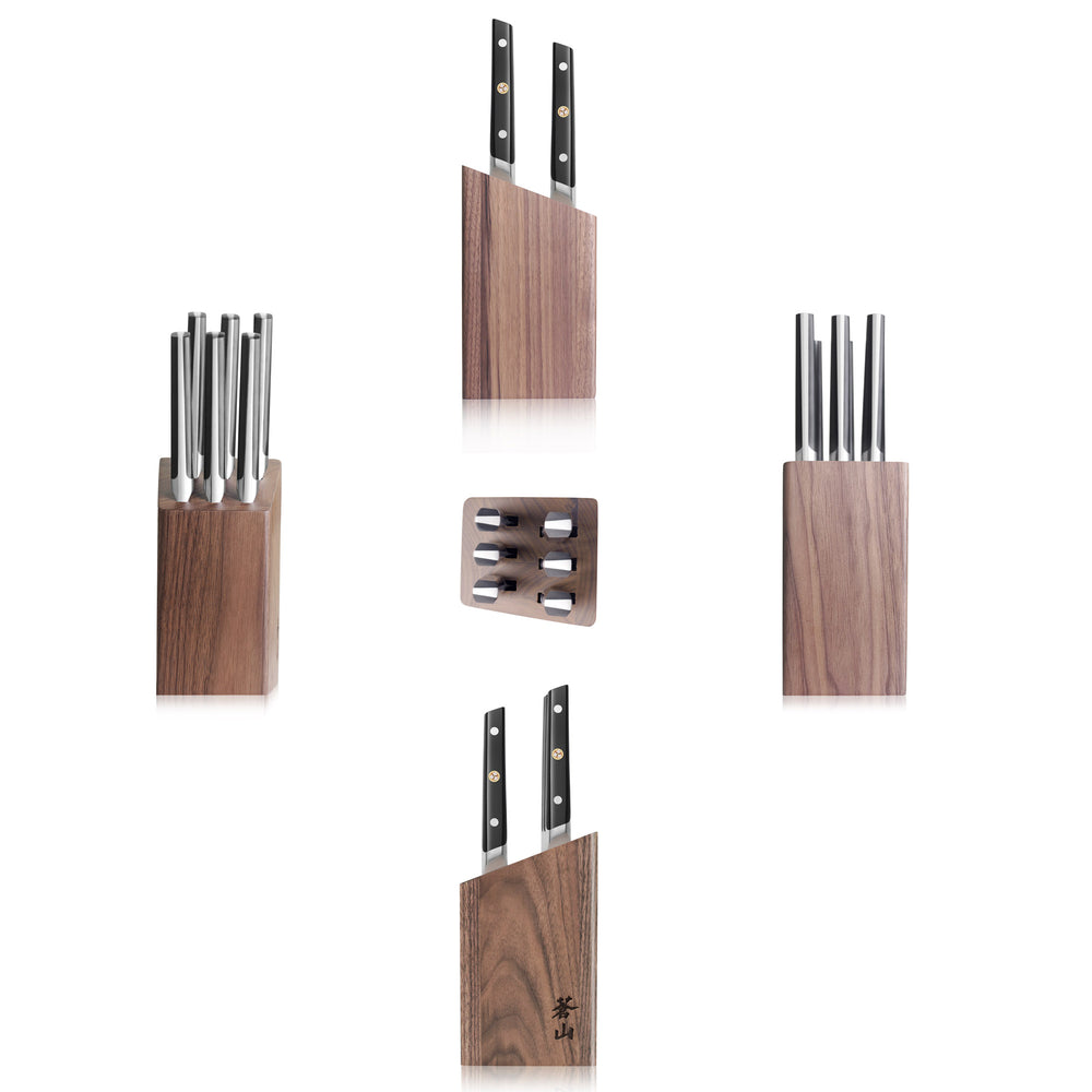 
                  
                    Load image into Gallery viewer, Cangshan TC Series Swedish 14C28N Steel Forged 6-Piece Steak Knife Block Set
                  
                