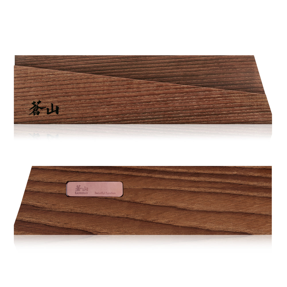
                  
                    Load image into Gallery viewer, Cangshan 1021479 Solid Ash Wood Magnetic ANCHOR Knife Sheath Only for 7-Inch Santoku Knife
                  
                