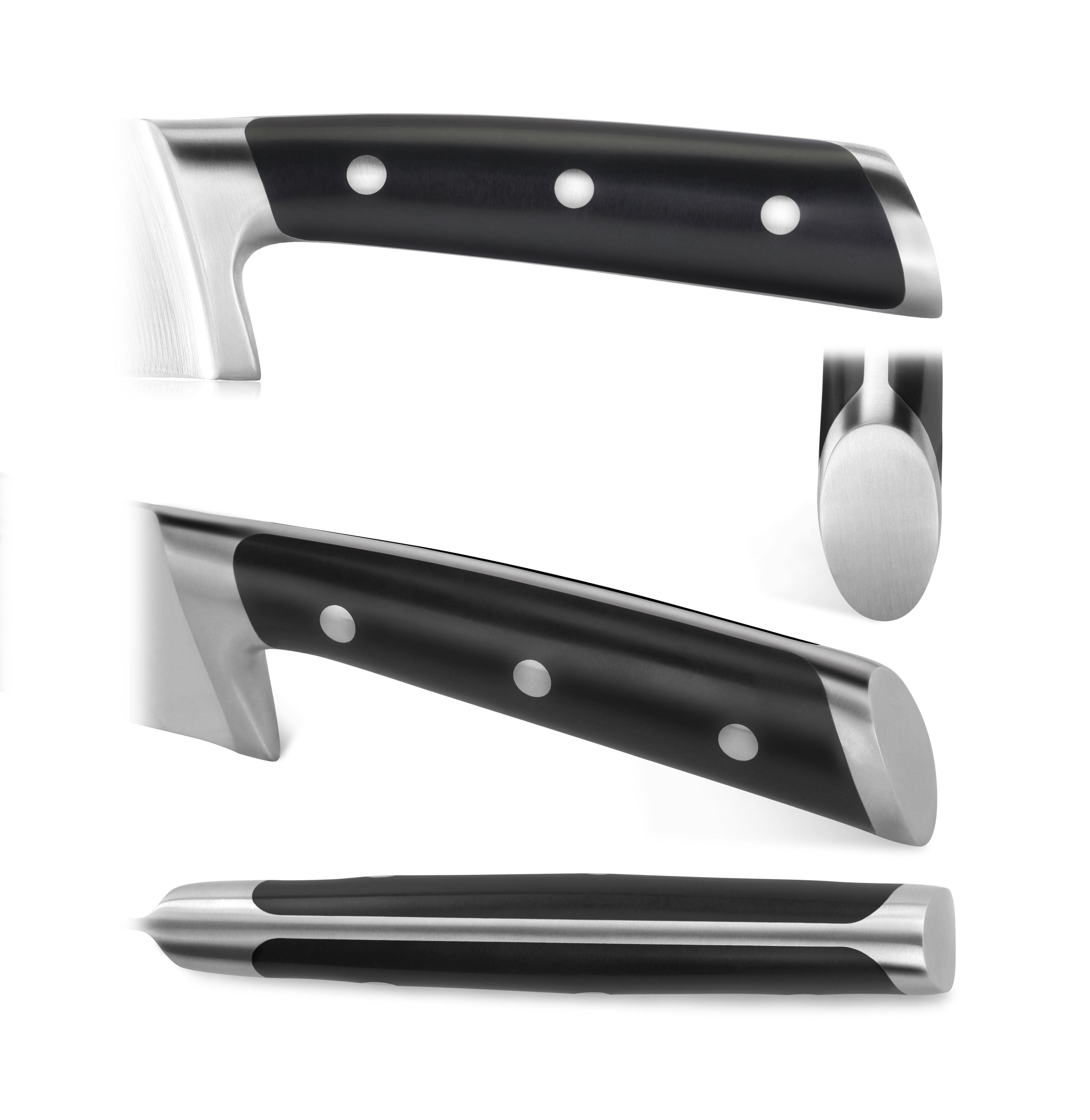 TS Series 3-Piece Starter Knife Set with Ash Wood Sheaths, Forged Swedish 14C28N Steel, 1020854