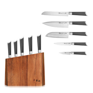 
                  
                    Load image into Gallery viewer, Y2 Series 6-Piece Knife Block Set, Forged German Steel, 59212
                  
                