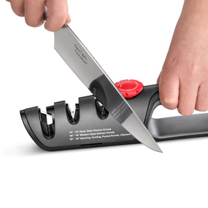 
                  
                    Load image into Gallery viewer, Professional Knife + Scissor Sharpener, 3-Stage Adjustable 14-24 Degree, 1026108
                  
                