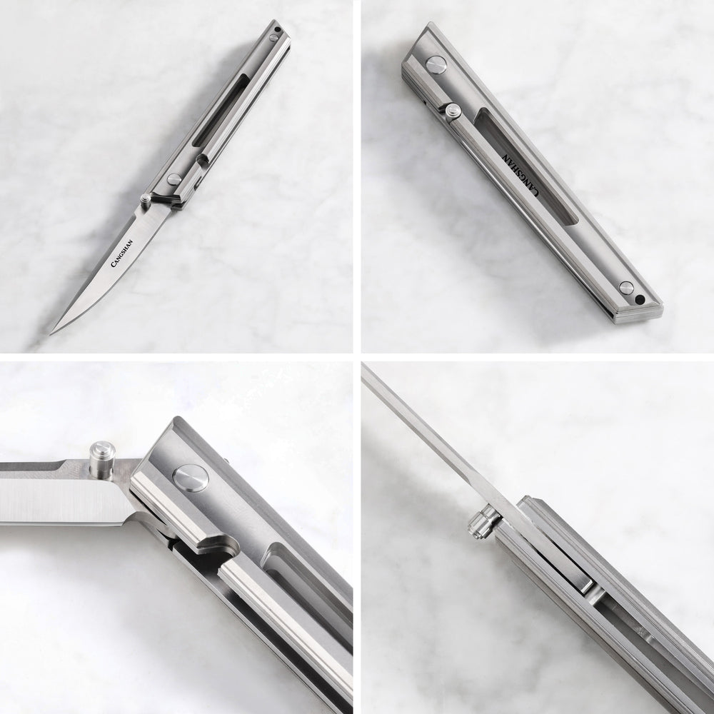 
                  
                    Load image into Gallery viewer, ZERO Series Folding Knife, Fine-Grained M390 Steel, 1027303
                  
                