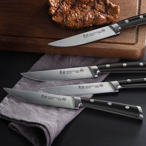 
                  
                    Cargar imagen en el visor de la galería, S Series 4-Piece 5-Inch Steak Knife Set, Straight Edge Blade, Forged German Steel, 1020359
                  
                