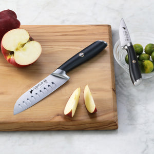 
                  
                    Load image into Gallery viewer, Saveur Selects 1026276 German Steel Forged 2-Piece Santoku and Paring Knife Set
                  
                