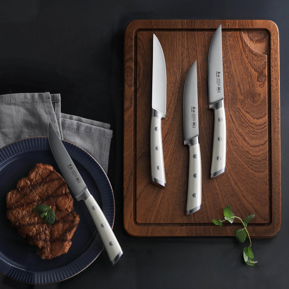 
                  
                    Cargar imagen en el visor de la galería, S1 Series 4-Piece Steak Knife Set, 5-Inch Straight-Edge Blade, Forged German Steel, 1020366
                  
                