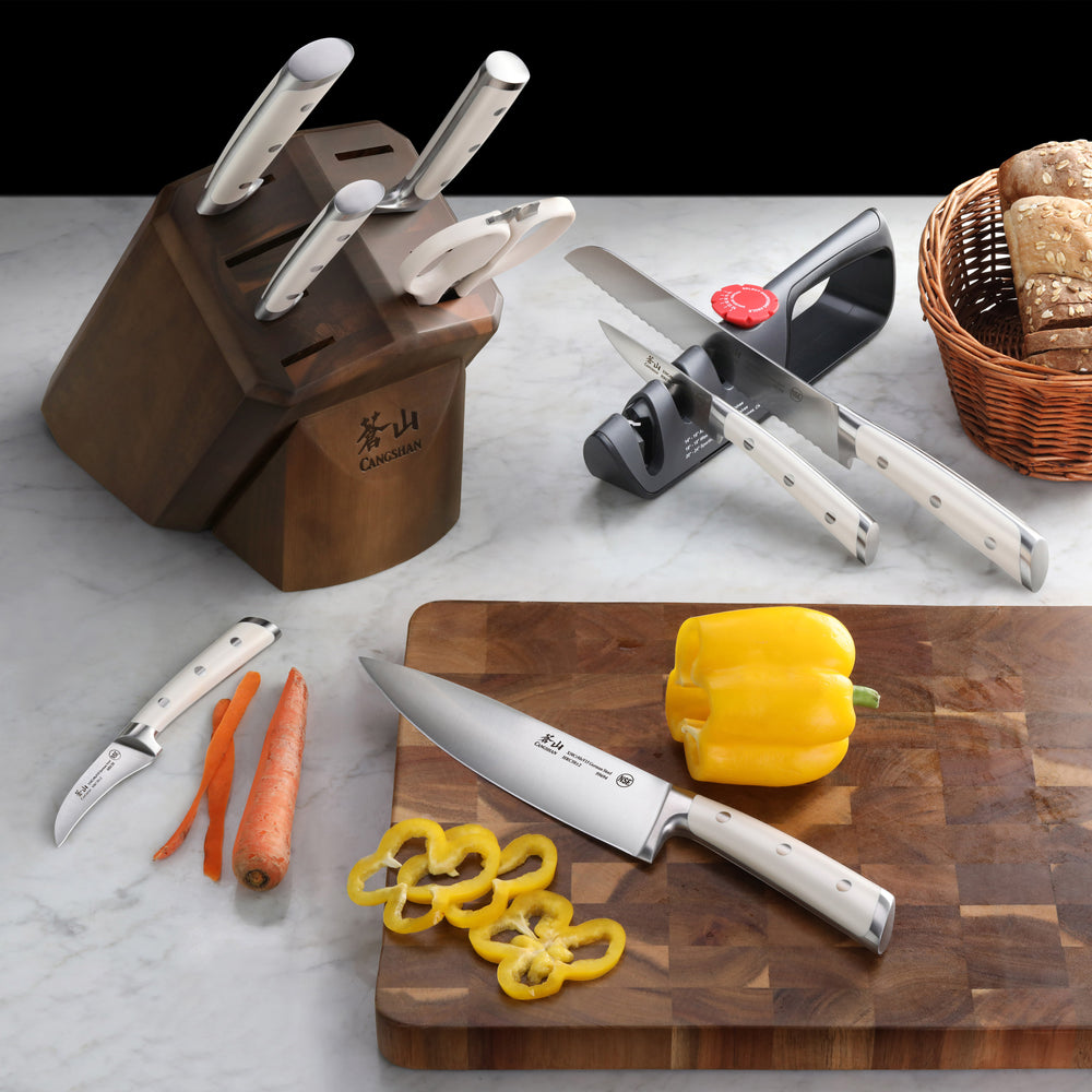 
                  
                    Load image into Gallery viewer, S1 Series 10-Piece Knife Block Set, Forged German Steel, 1026139
                  
                