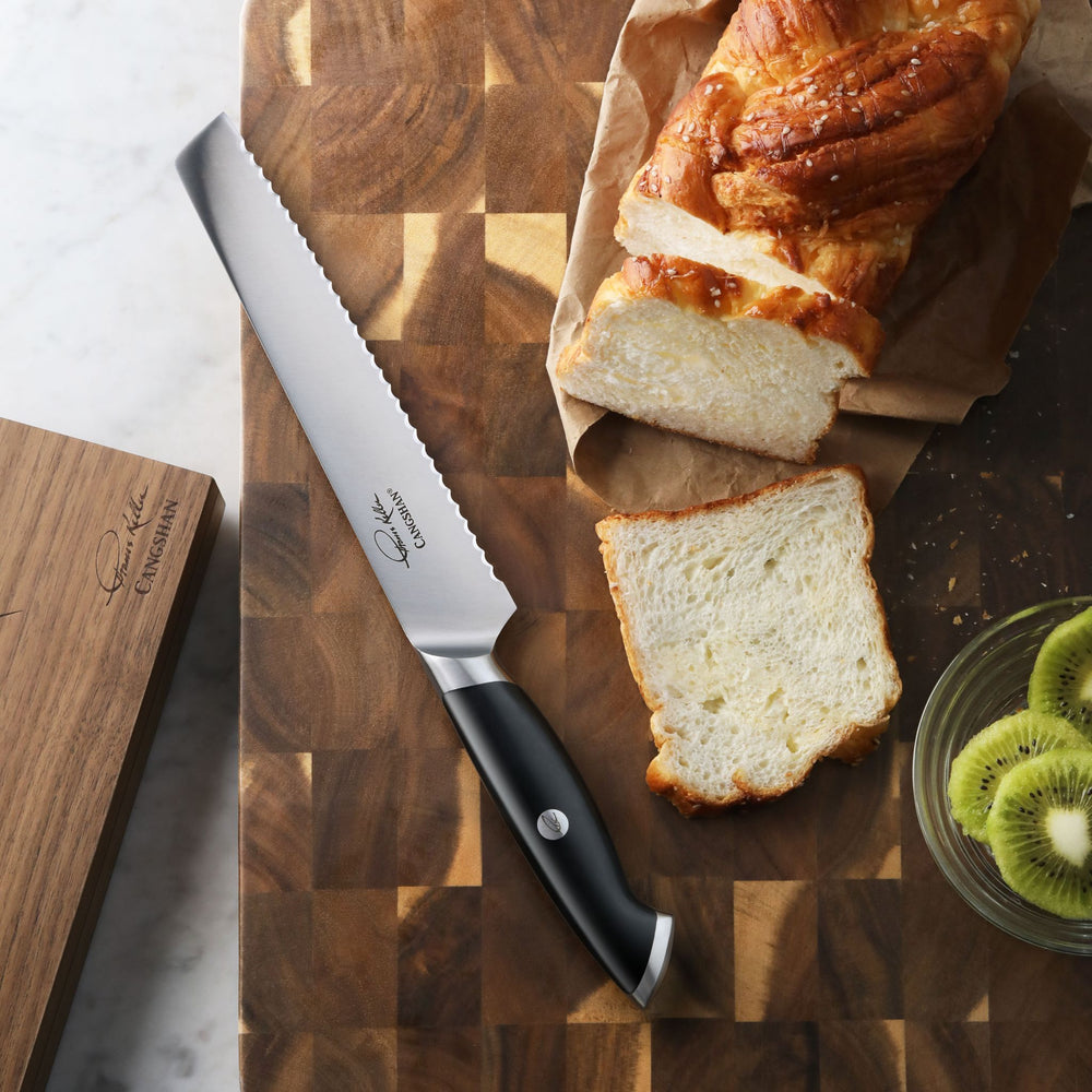
                  
                    Load image into Gallery viewer, Cangshan 1024241 Thomas Keller Signature Collection Bread Knife, 8-Inch
                  
                