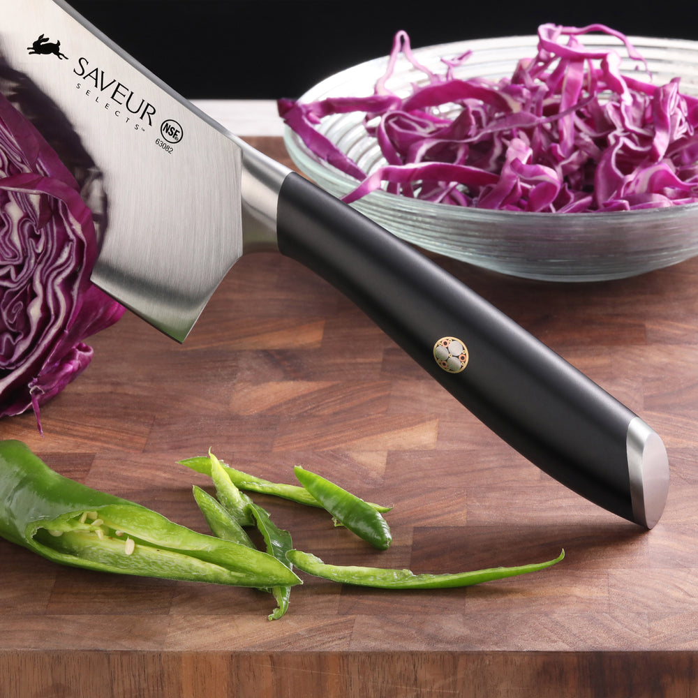 
                  
                    Load image into Gallery viewer, Saveur Selects 1026290 German Steel Forged 2-Piece Cleaver Set
                  
                