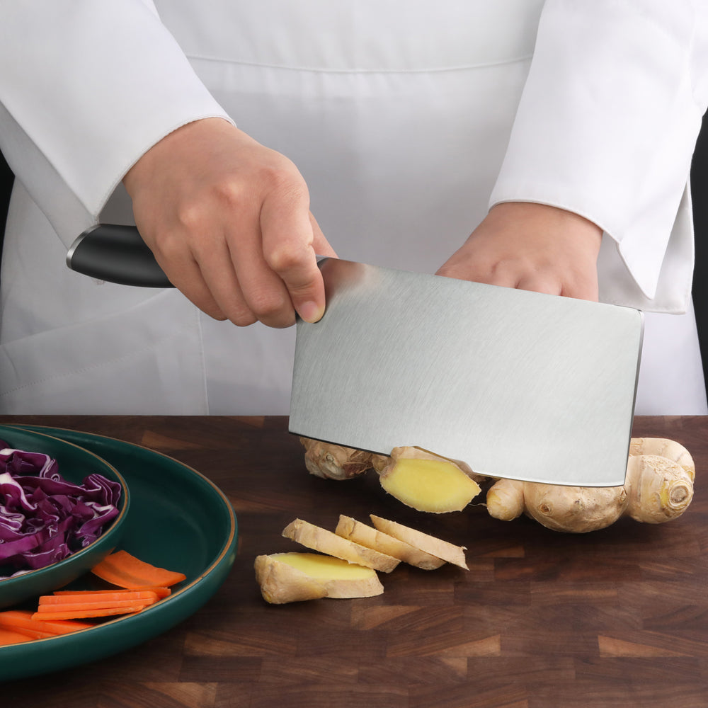 
                  
                    Load image into Gallery viewer, Saveur Selects 2-Piece Cleaver Set, Forged German Steel, 1026290
                  
                