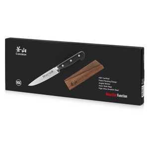 
                  
                    Cargar imagen en el visor de la galería, TV2 Series 5-Inch Utility Knife with Wood Sheath, Forged Swedish 14C28N Steel, 1022865
                  
                