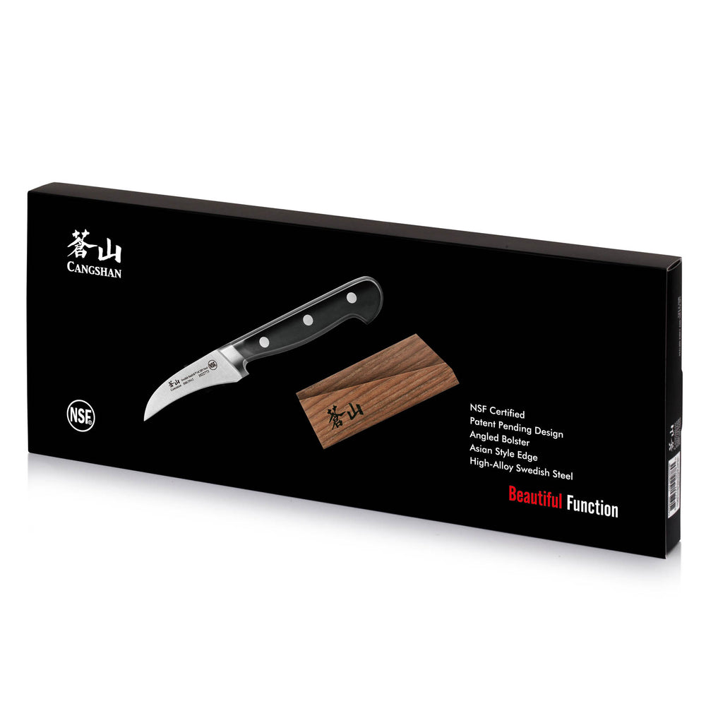 
                  
                    Cargar imagen en el visor de la galería, TV2 Series 2.75-Inch Peeling Knife with Wood Sheath, Forged Swedish 14C28N Steel, 1022780
                  
                