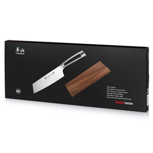 
                  
                    Load image into Gallery viewer, TN1 Series 7-Inch Nakiri Knife with Ash Wood Sheath, Forged Swedish 14C28N Steel, 1021820
                  
                