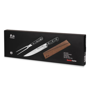 
                  
                    Load image into Gallery viewer, TV2 Series 2-Piece Carving Set, Forged Swedish 14C28N Steel, 1022728
                  
                