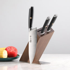 
                  
                    Load image into Gallery viewer, Cangshan L Series 1026979 German Steel Forged 4-Piece HUA Knife Block Set, Black
                  
                