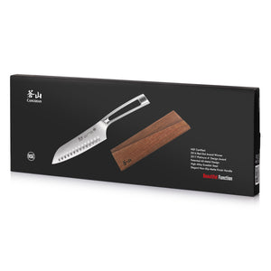 
                  
                    Cargar imagen en el visor de la galería, TN1 Series 7-Inch Santoku Knife with Ash Wood Sheath, Forged Swedish 14C28N Steel, 1021769
                  
                