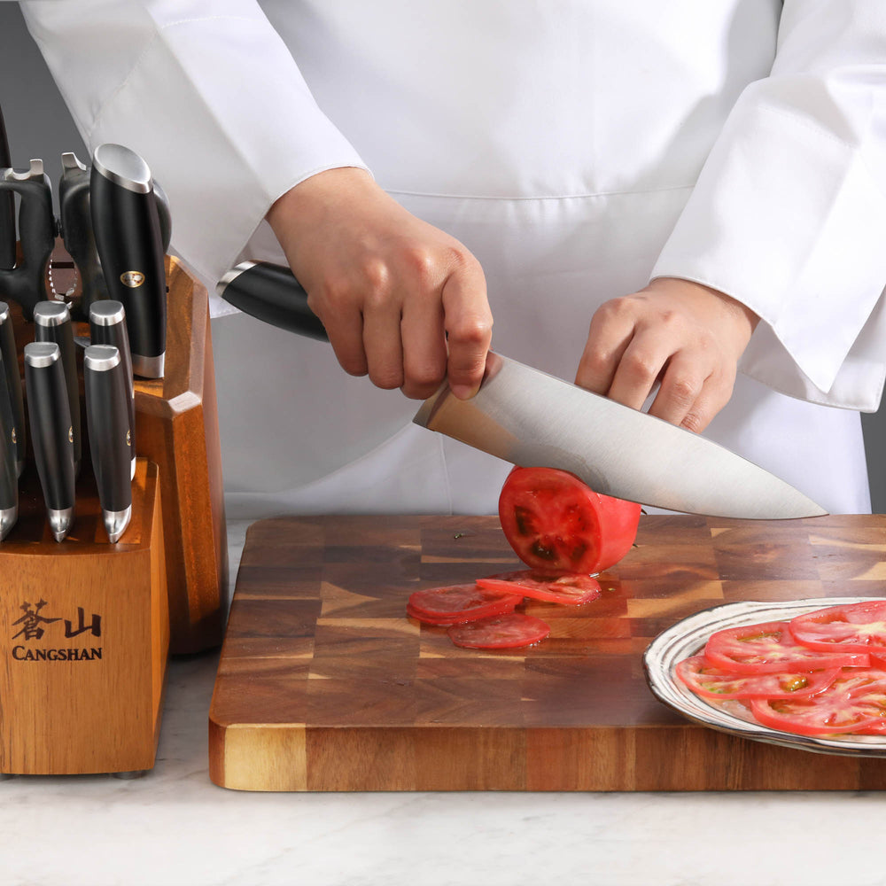 
                  
                    Load image into Gallery viewer, Cangshan L &amp;amp; L1 Series 12-piece German Steel Forged Knife Set with 6 Steak Knives
                  
                