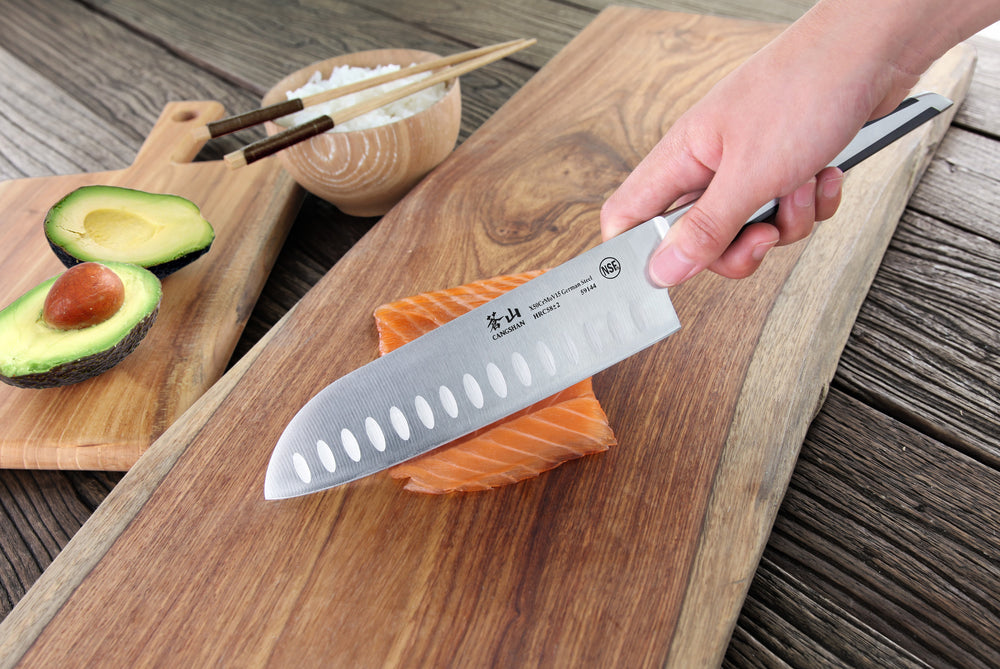 
                  
                    Load image into Gallery viewer, X Series 7-Inch Santoku Knife, Forged German Steel, 59144
                  
                