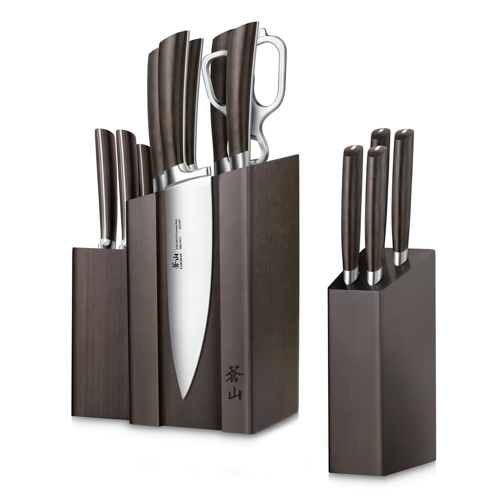 
                  
                    Load image into Gallery viewer, Cangshan A Series 1022285 German Steel Forged DENALI Magnetic Knife Block Set, Walnut
                  
                