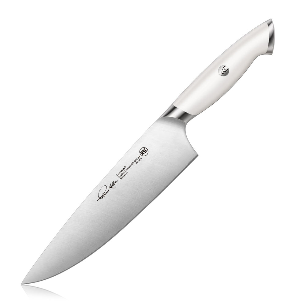 
                  
                    Load image into Gallery viewer, TKSC 8-Inch Chef Knife, Forged Swedish Powder Steel, Thomas Keller Signature Collection, White, 1025439
                  
                