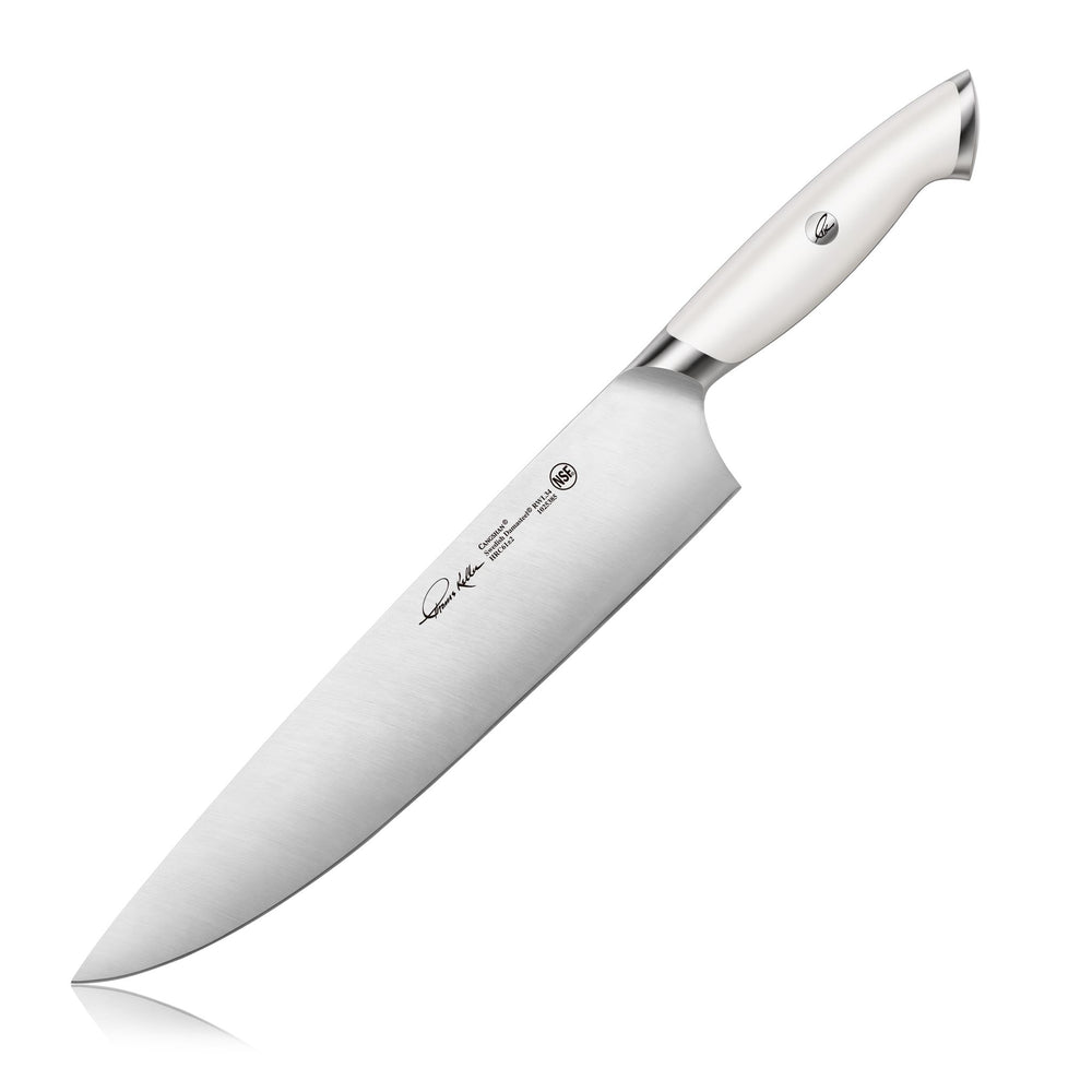 
                  
                    Load image into Gallery viewer, TKSC Series 10-Inch Chef&amp;#39;s Knife, Forged Swedish Powder Steel, Thomas Keller Signature Collection, White, 1025385
                  
                